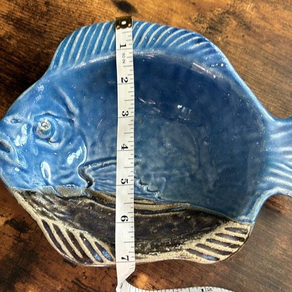 Nedza USA Studio Art Pottery Dish Fish Bowl 
Signed - Picture 4 of 7